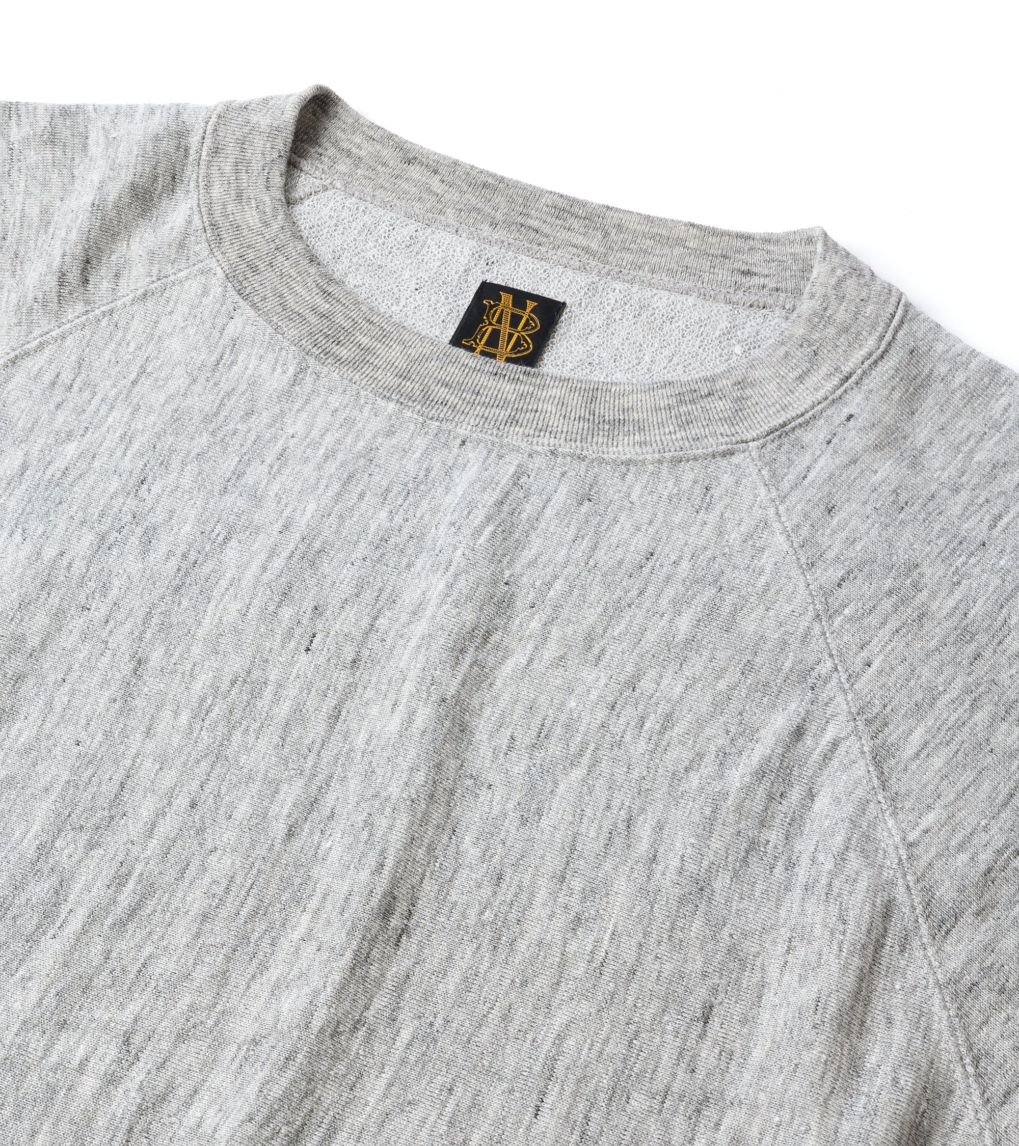 Batoner Belgian Linen Urake Crew Neck Sweater: Grey