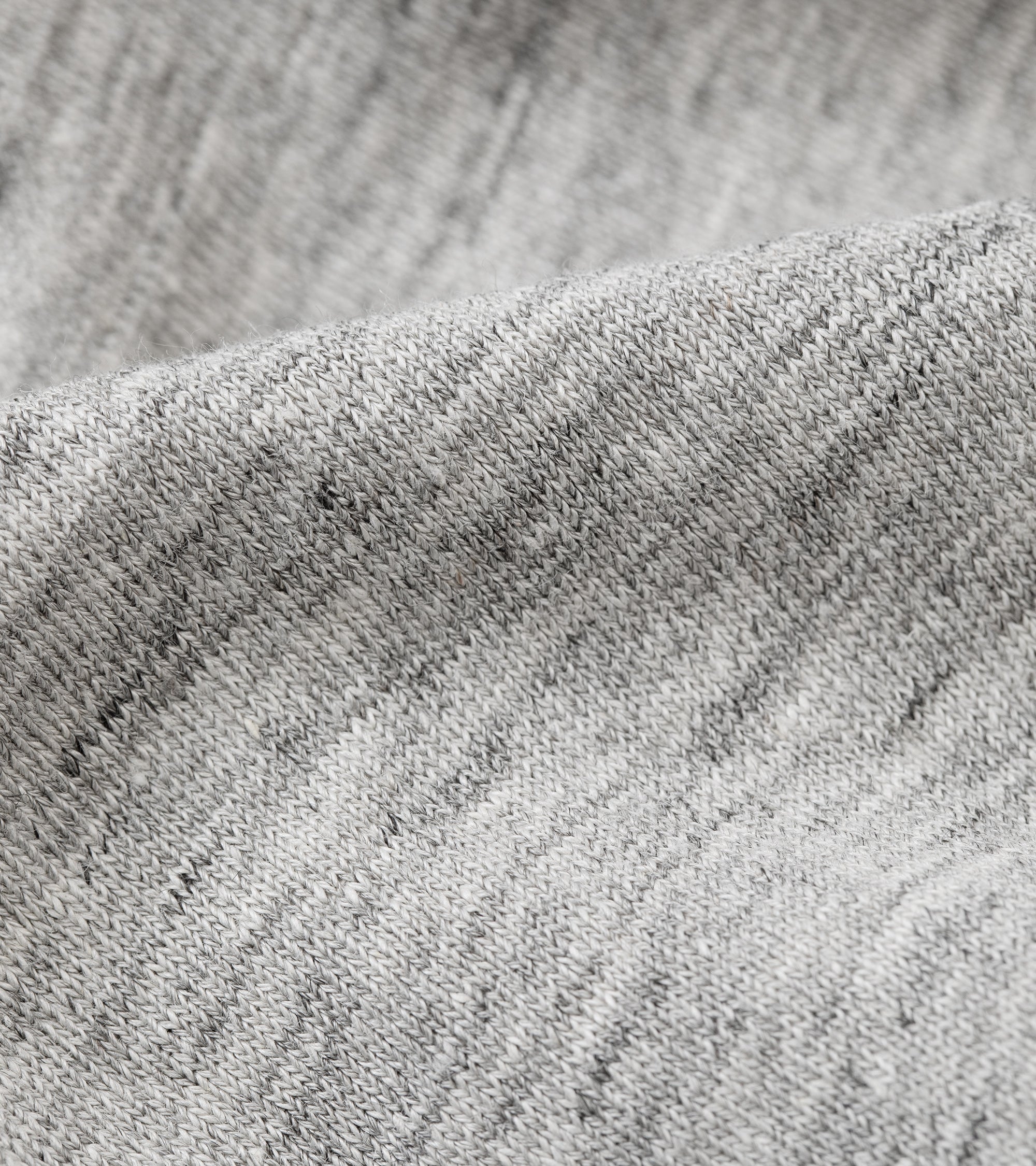 Batoner Belgian Linen Urake Crew Neck Sweater: Grey
