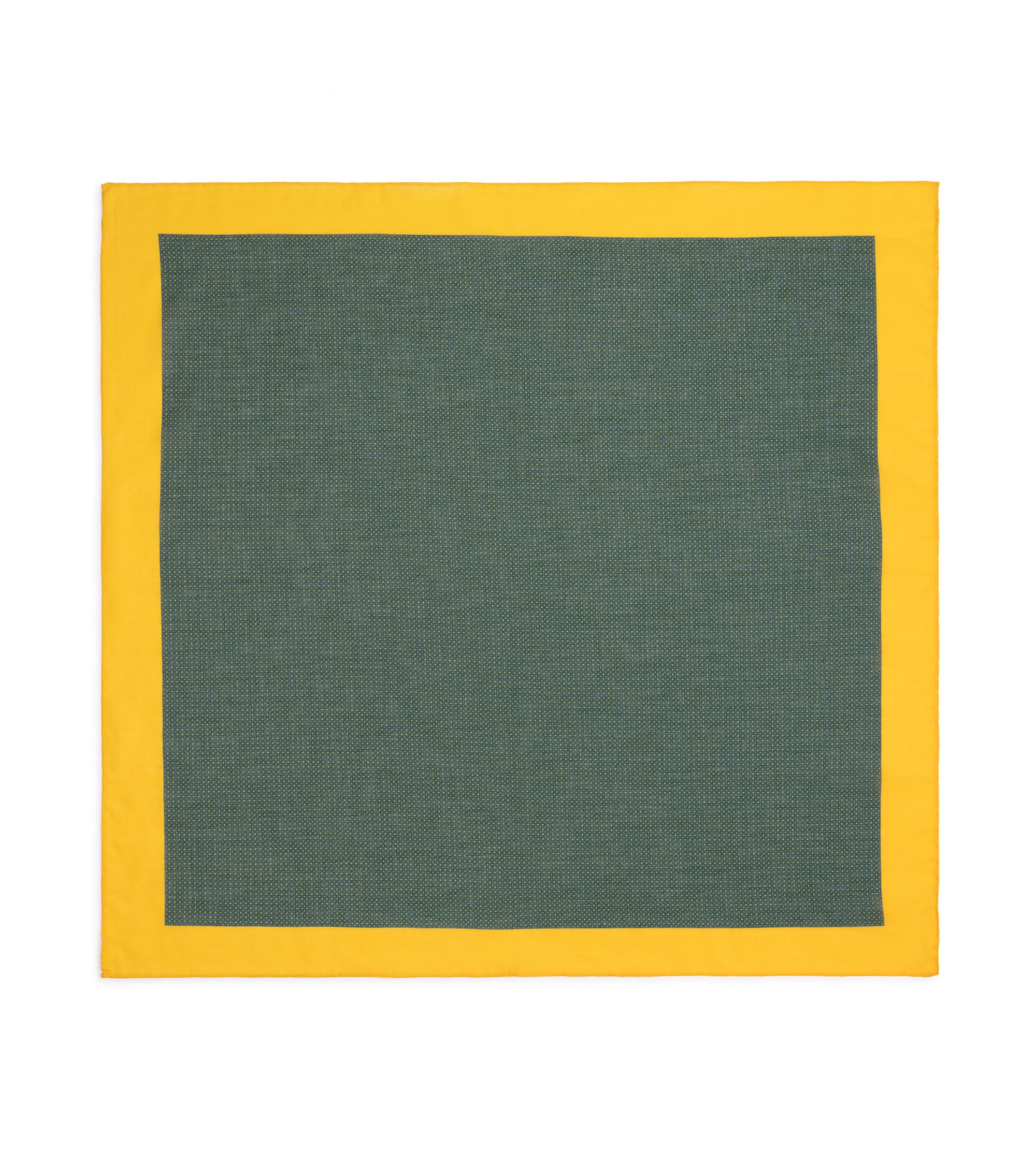 Bigi Cotton Double Dot Bandana: Green/Yellow