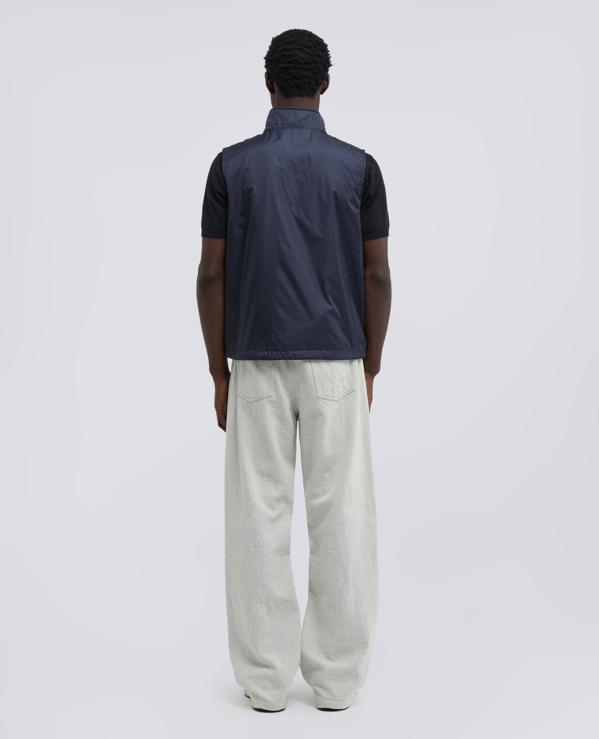Aspesi Vernes Nylon Gilet: Navy