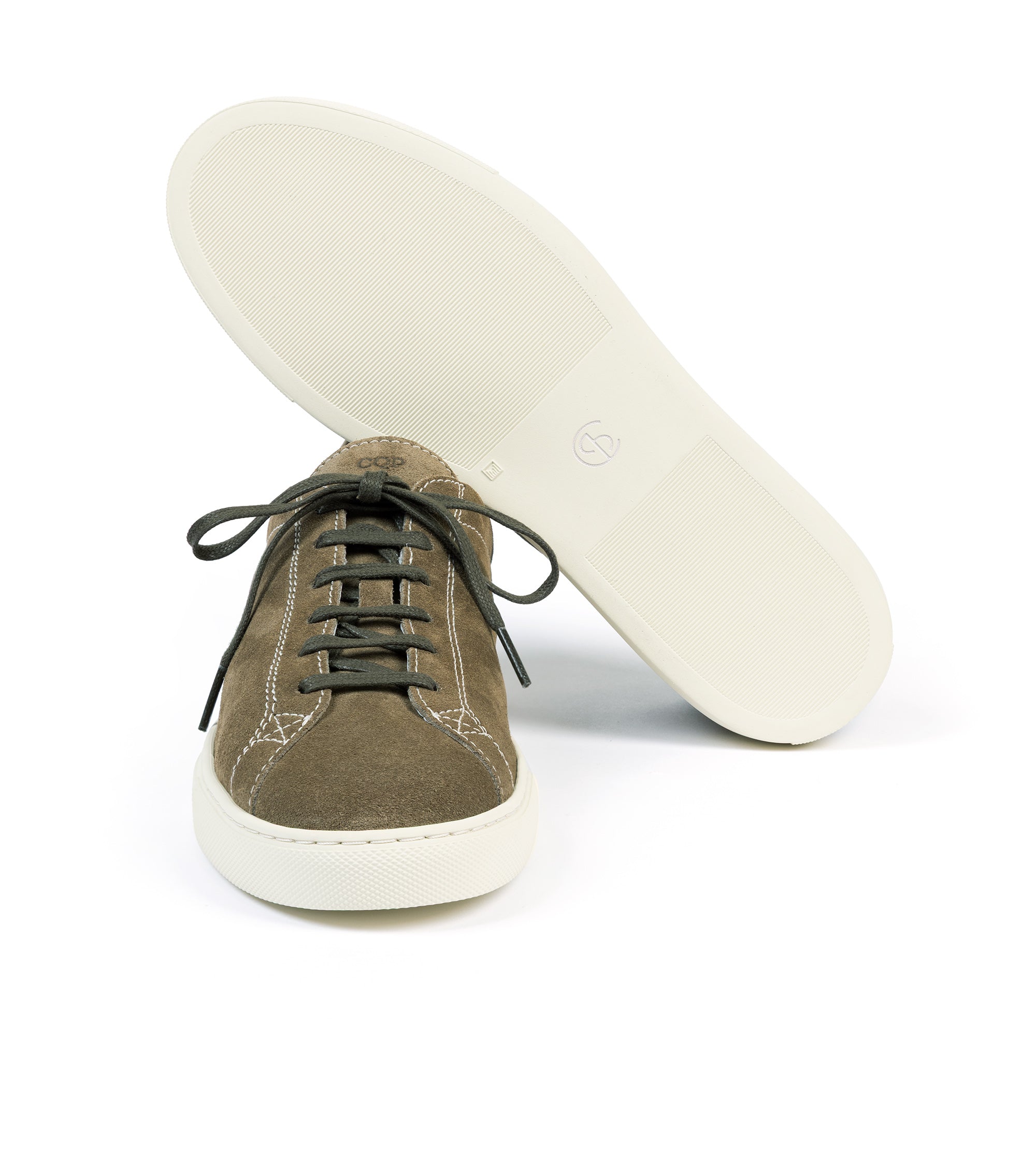 CQP Racquet Suede Sneaker: Olive