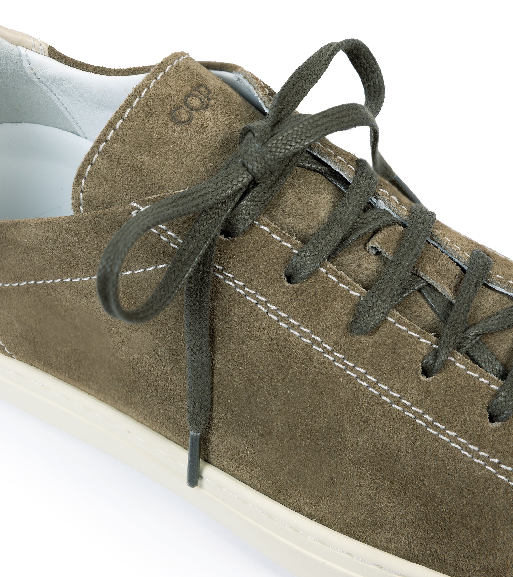 CQP Racquet Suede Sneaker: Olive