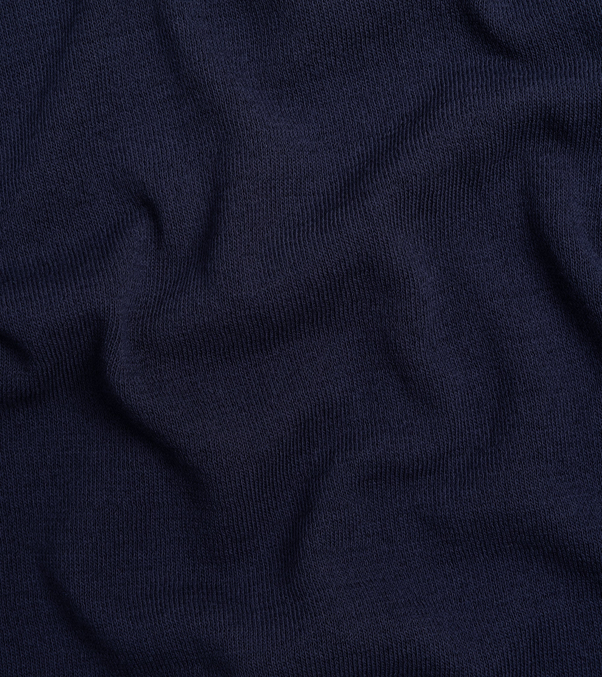 Mooncastle Ice Cotton Knit Open Collar Shirt: Navy