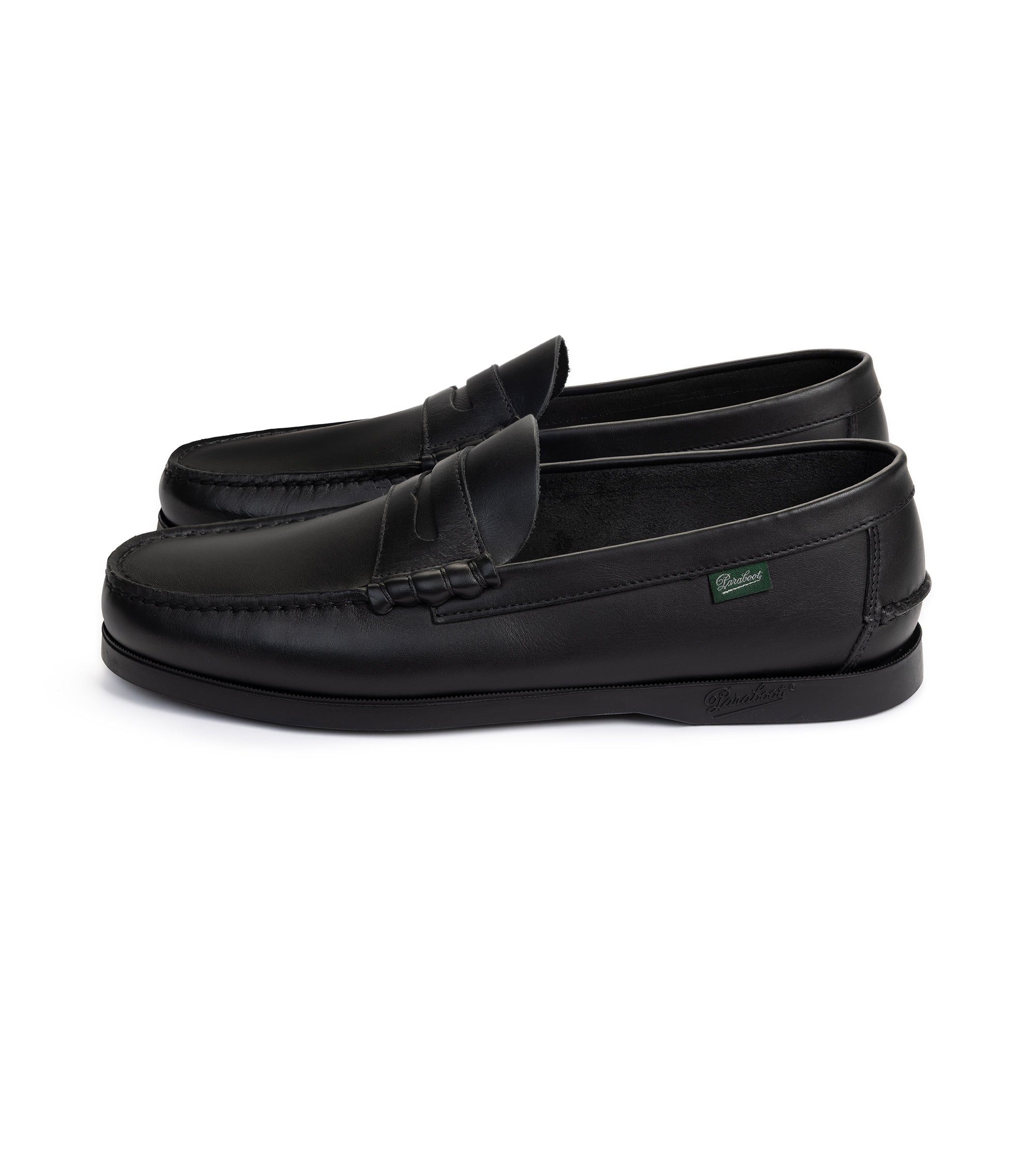 Paraboot Coraux Leather Loafer: Black