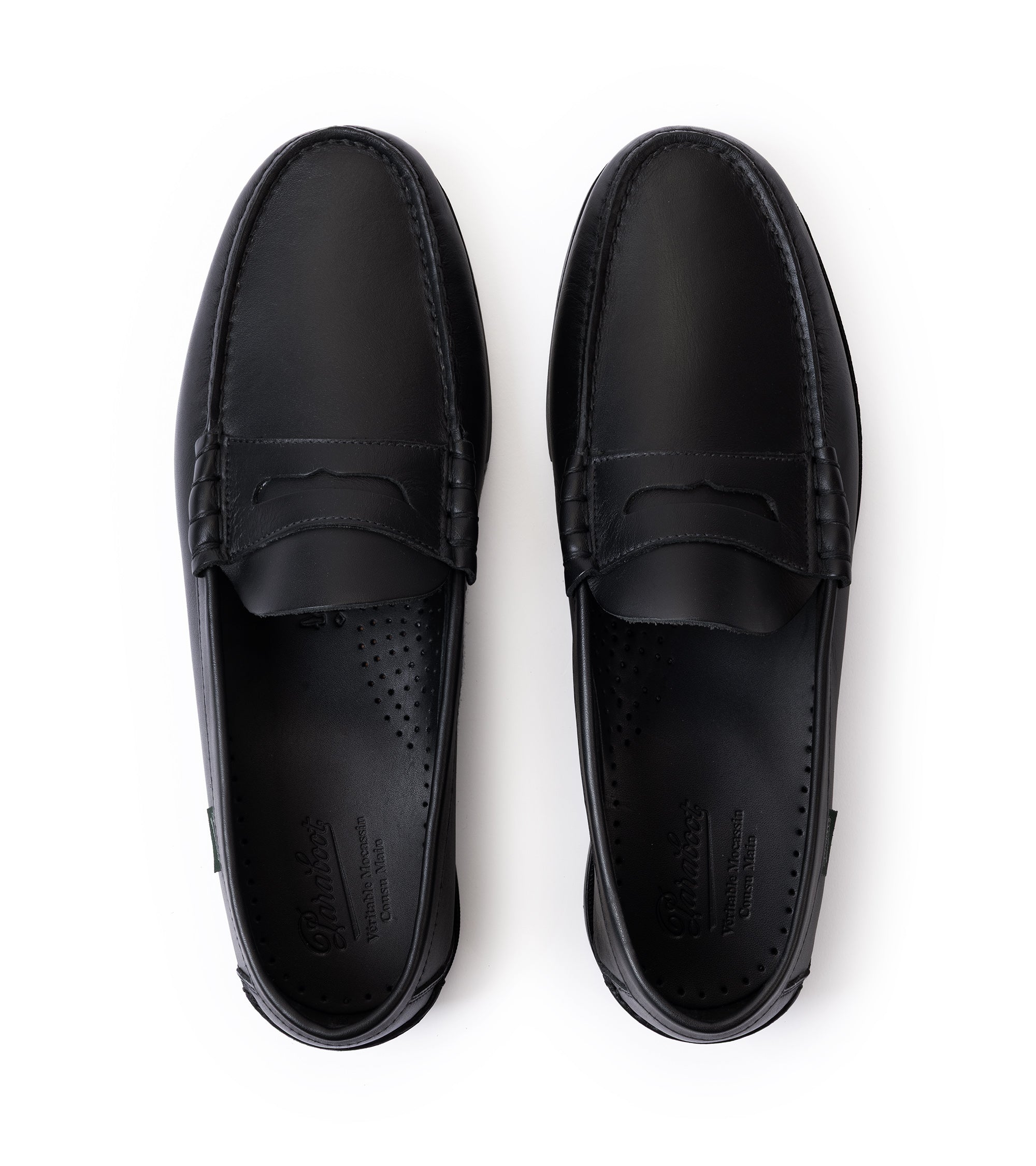 Paraboot Coraux Leather Loafer: Black