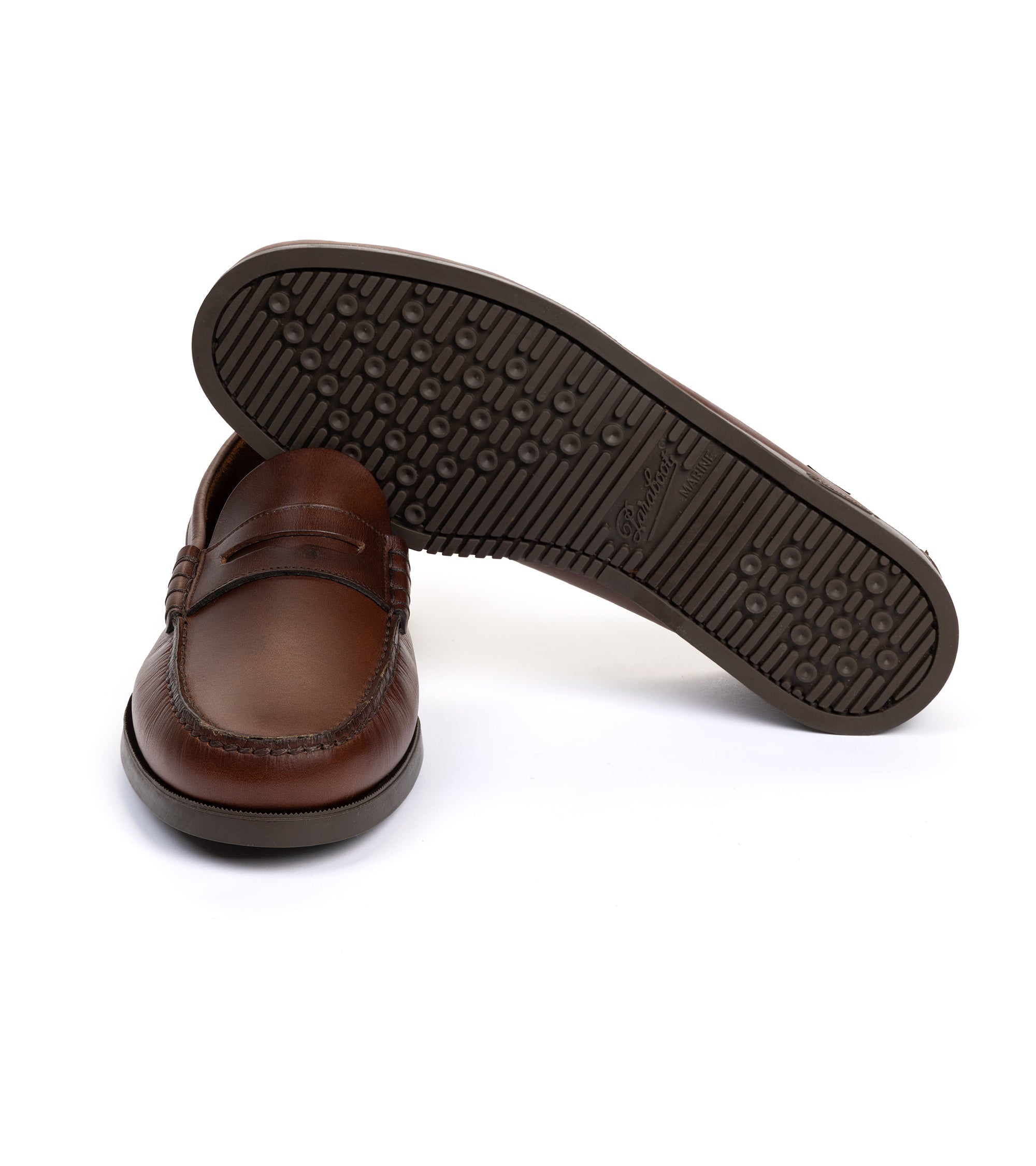 Paraboot Coraux Leather Loafer: Burgundy