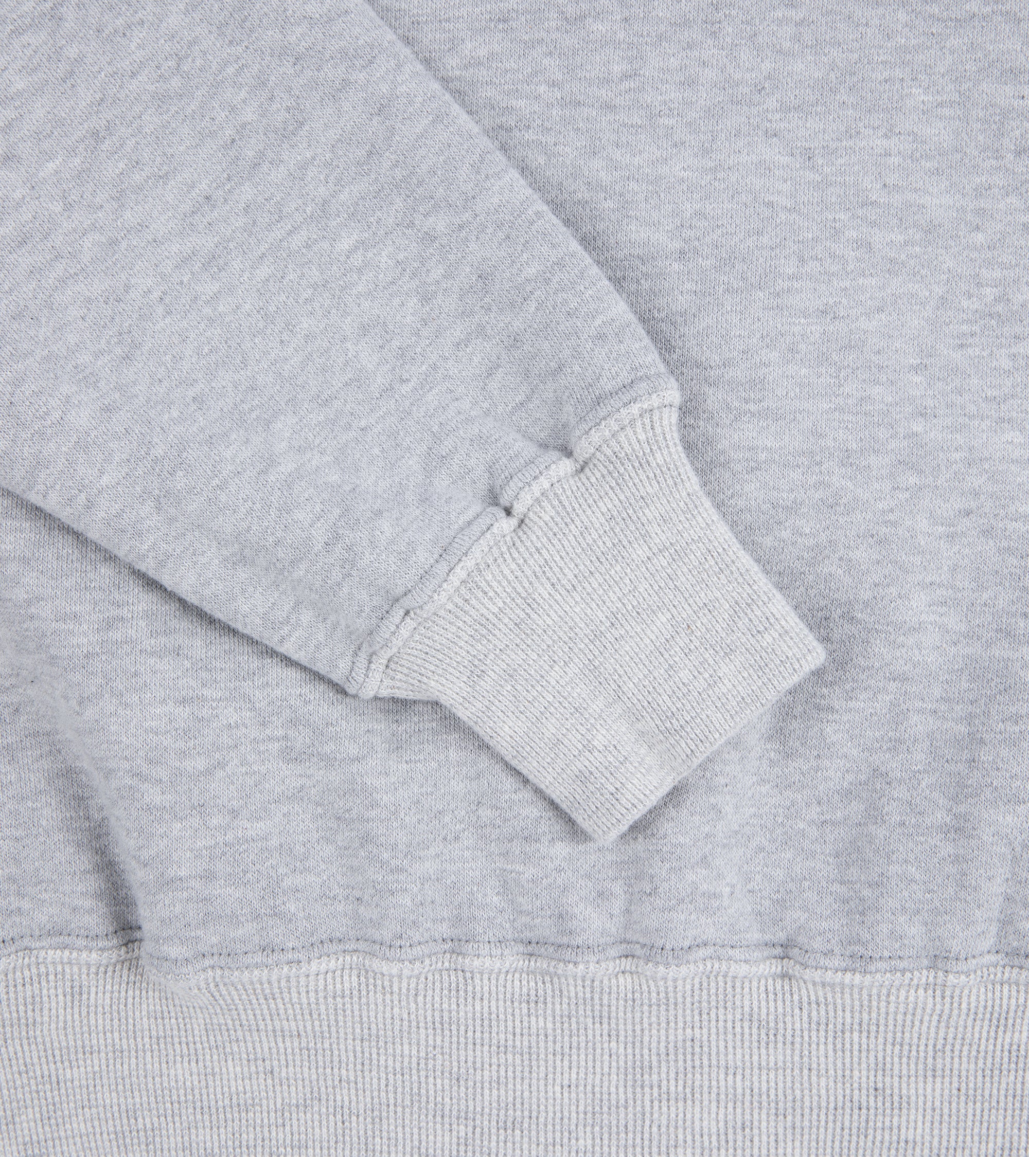 Sunray Sportswear Puamana raglan cotton sweatshirt in hambledon grey, back view.