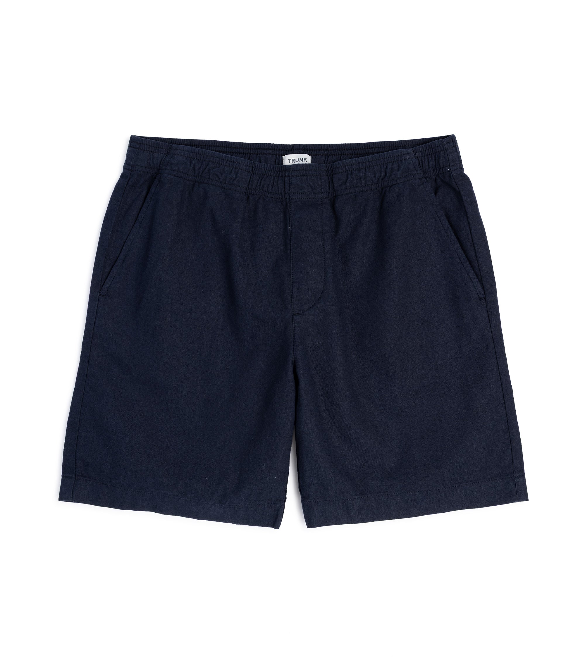 Trunk Cotton Linen Easy Shorts: Navy