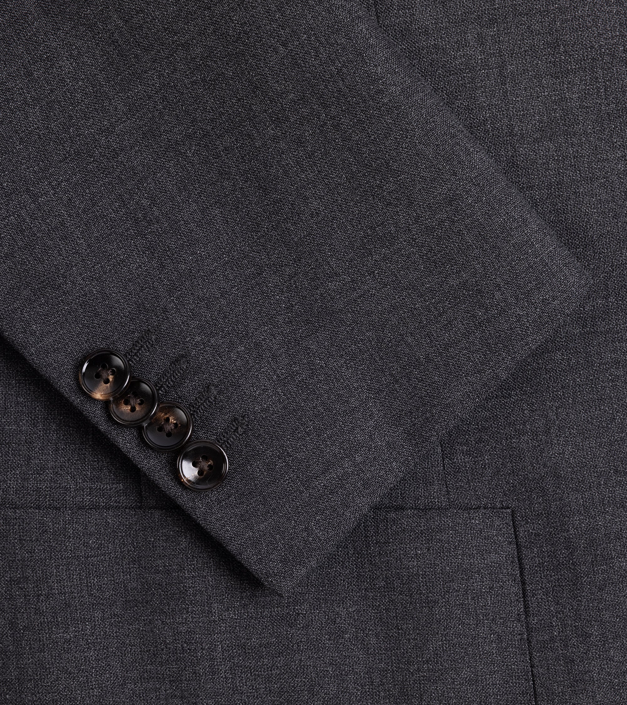 Trunk Walbrook High Twist Wool Suit Jacket: Grey