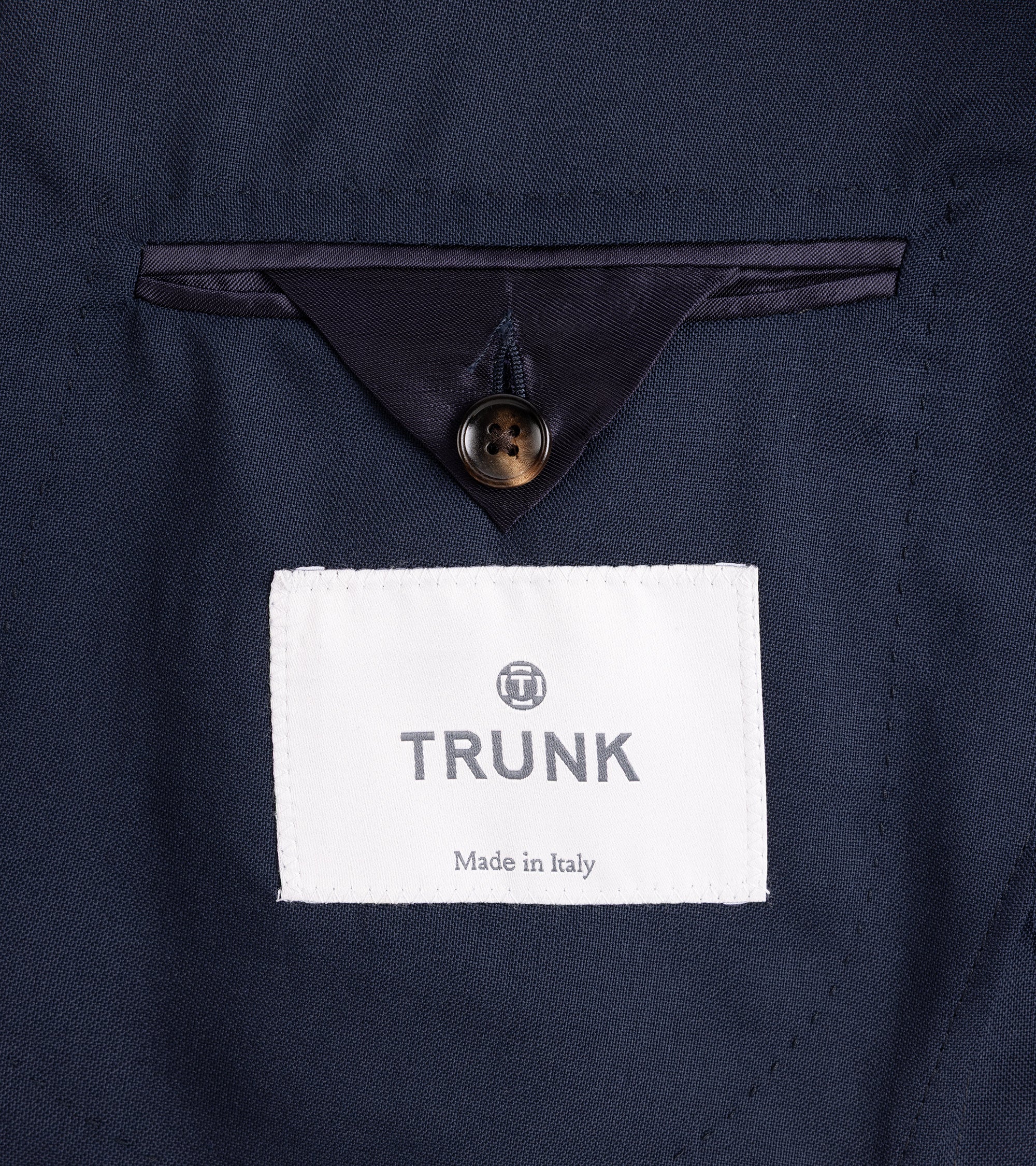 Trunk Walbrook High Twist Wool Suit Jacket: Navy