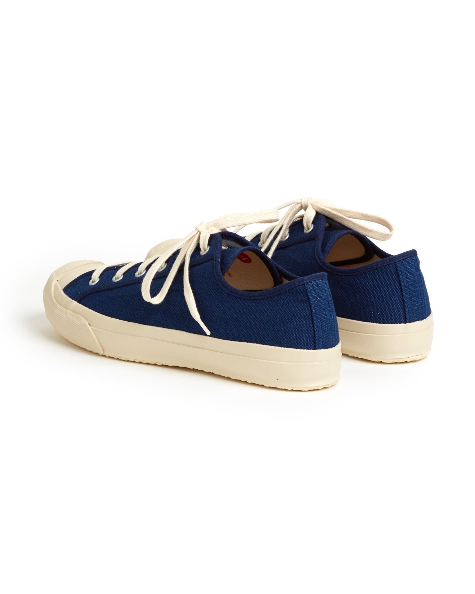 Doek Court Canvas Sneaker: Indigo - Trunk Clothiers