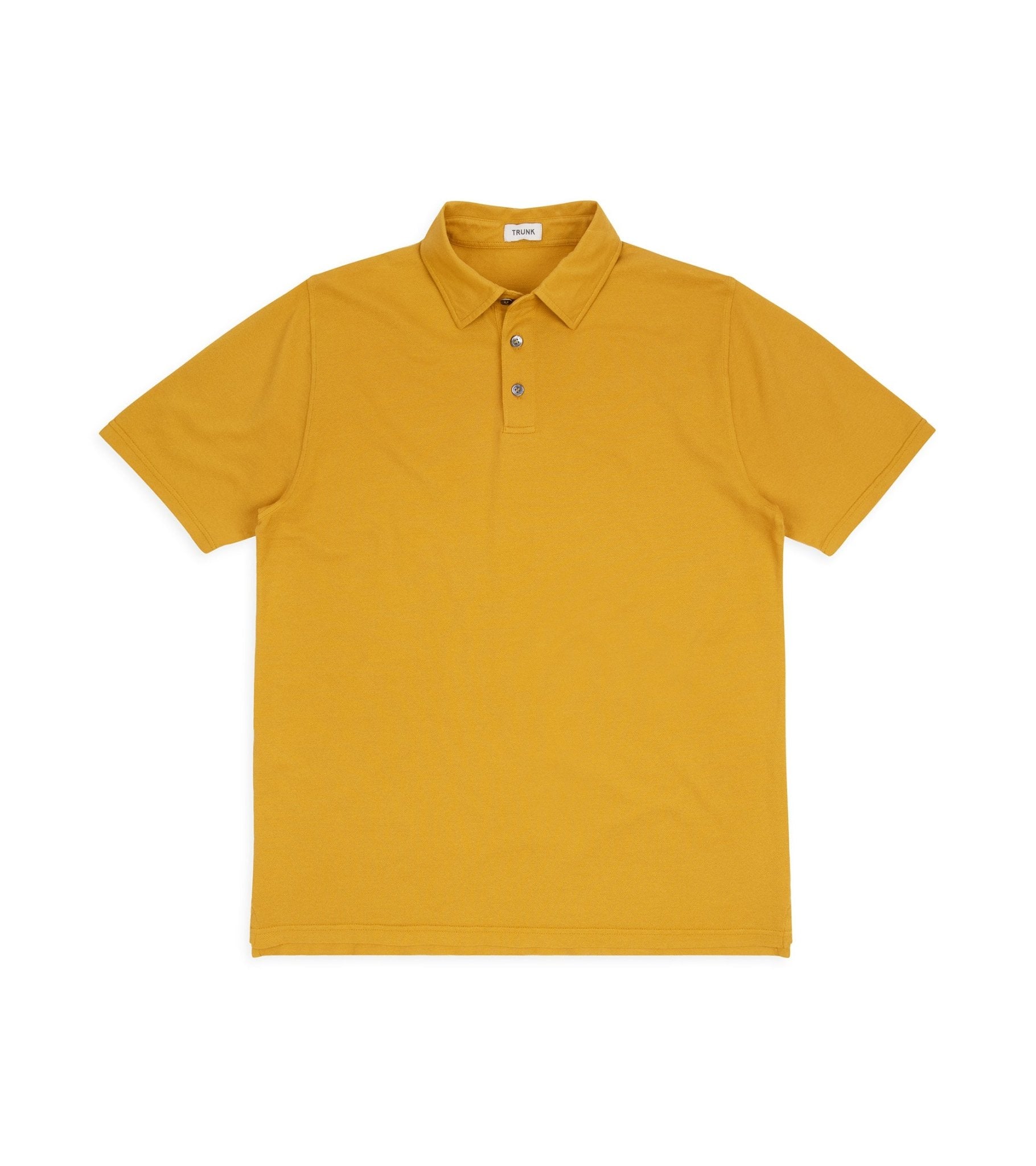 Trunk Moxon Short Sleeve Polo Shirt: Golden Yellow - Trunk Clothiers