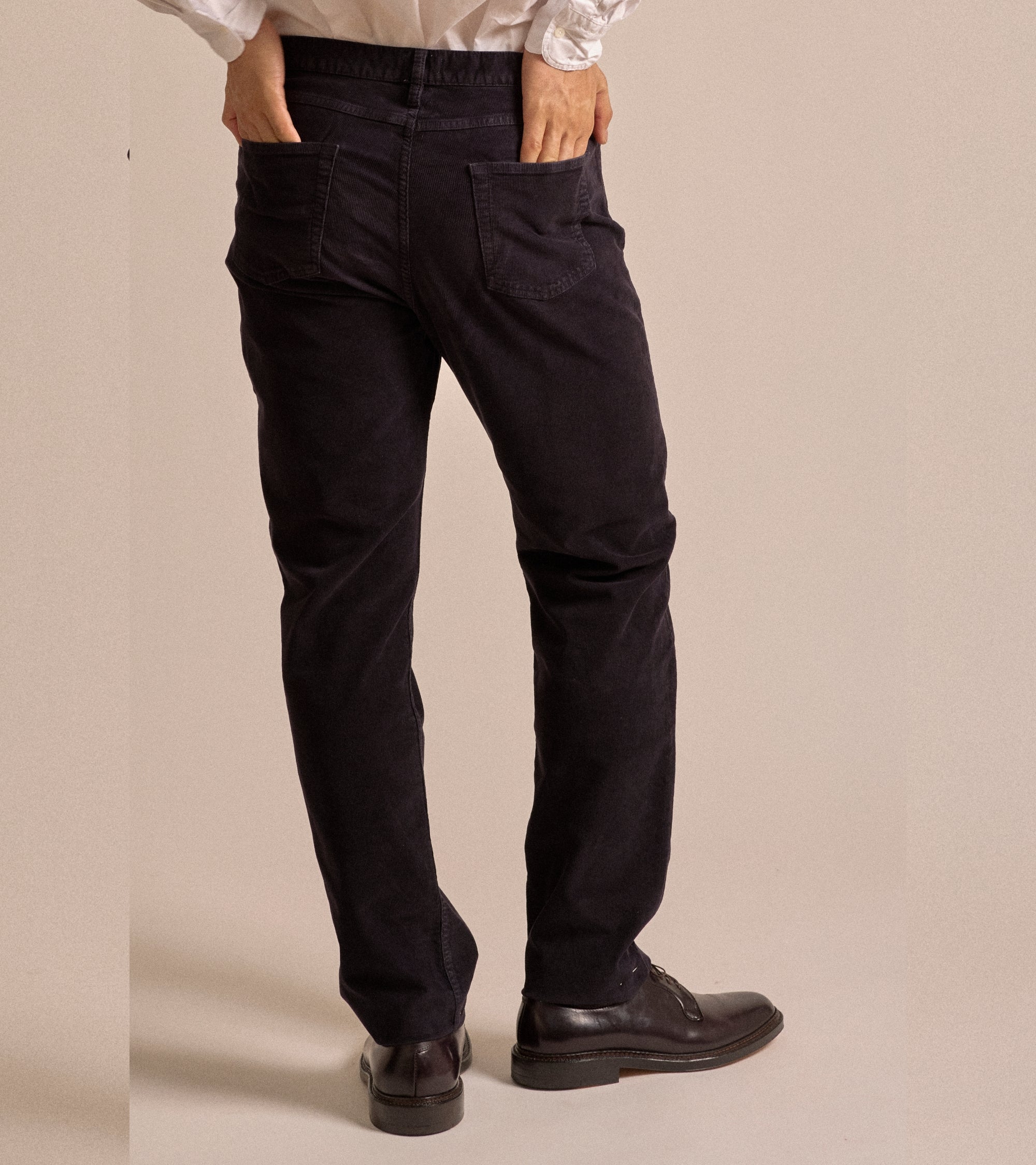 Trunk Dean Corduroy 5 Pocket Trousers: Navy