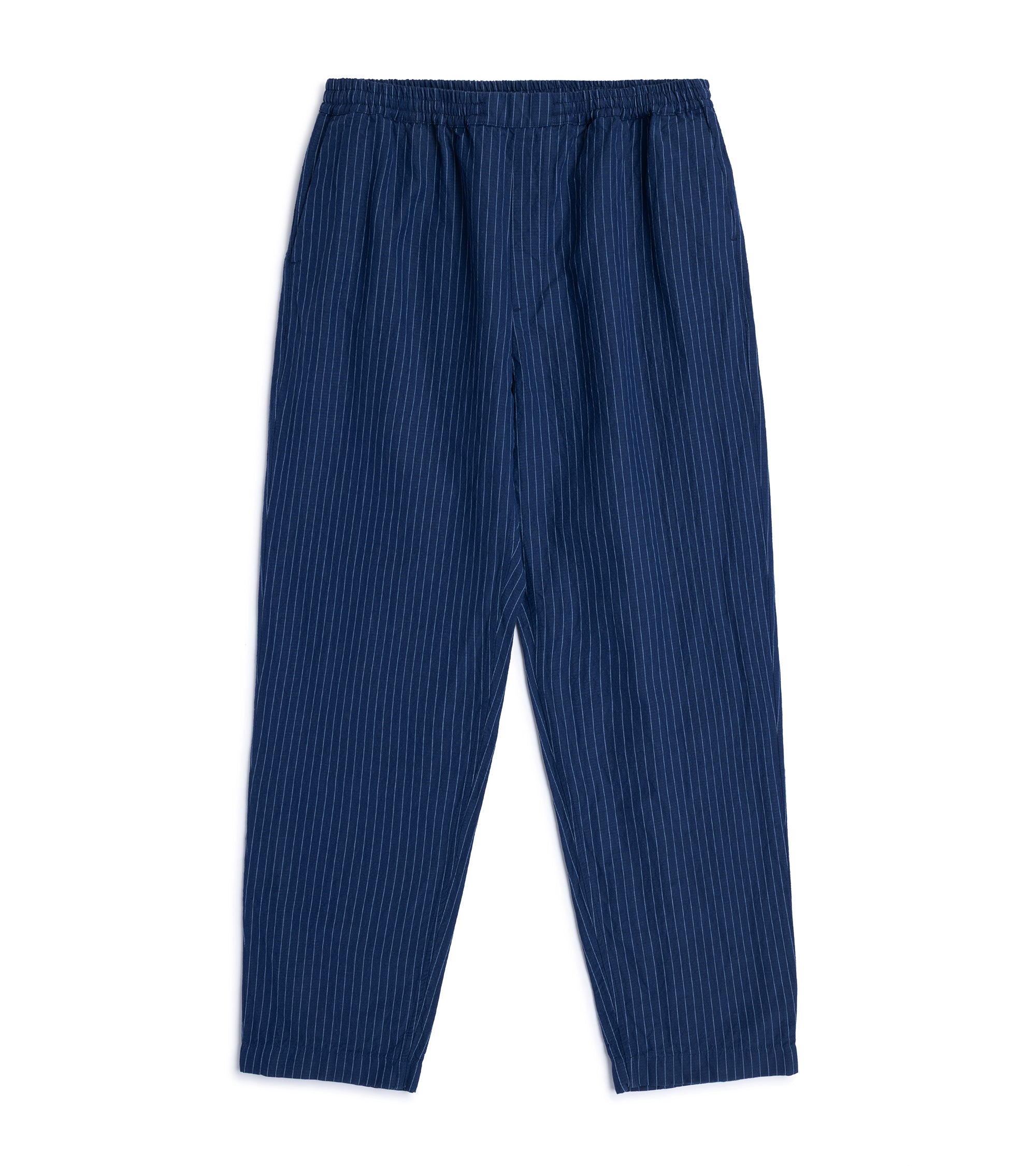 A Kind of Guise Banasa Cotton Linen Stripe Trousers: Ocean