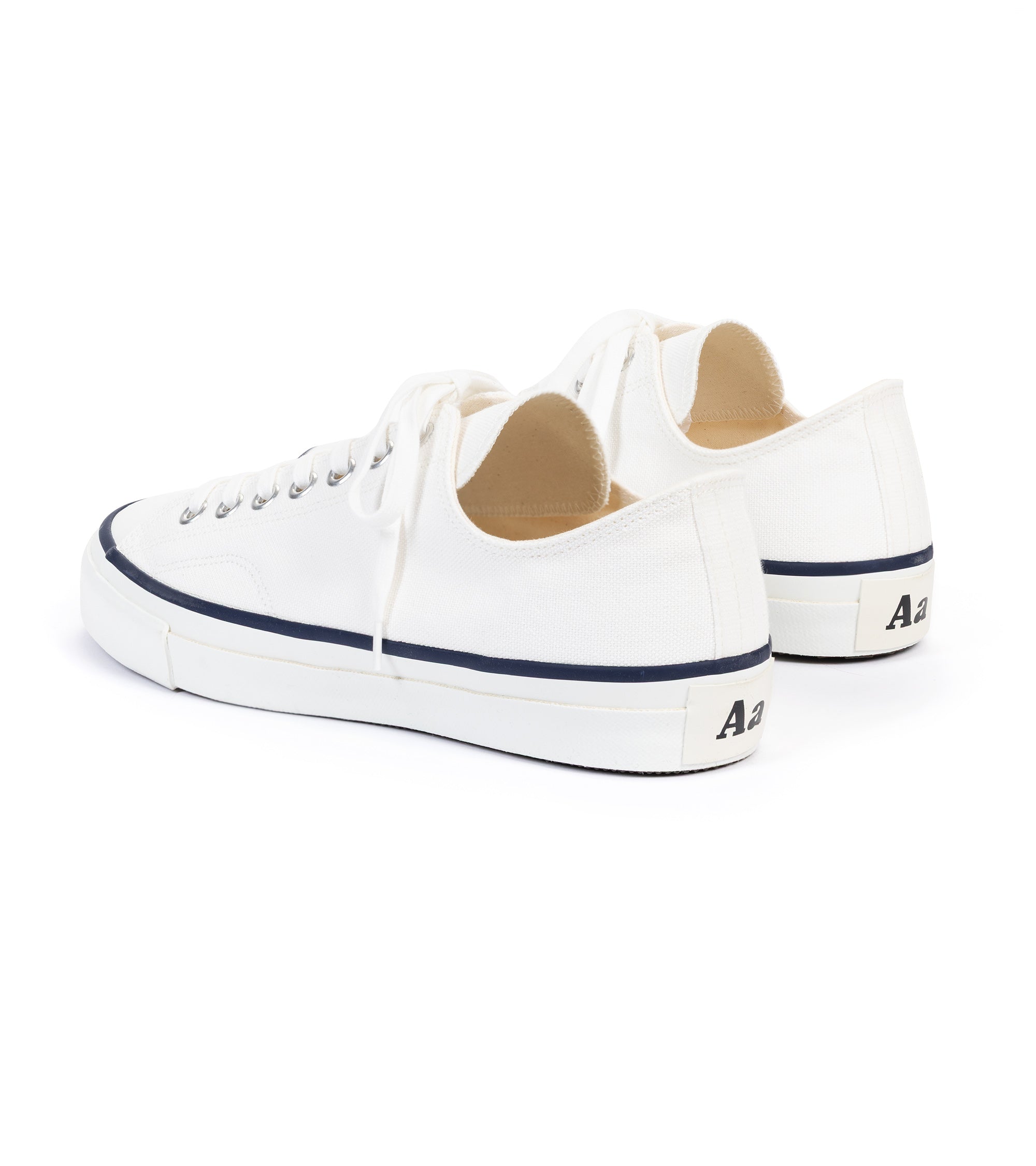 Asahi 046 Canvas Athletic Shoes: White