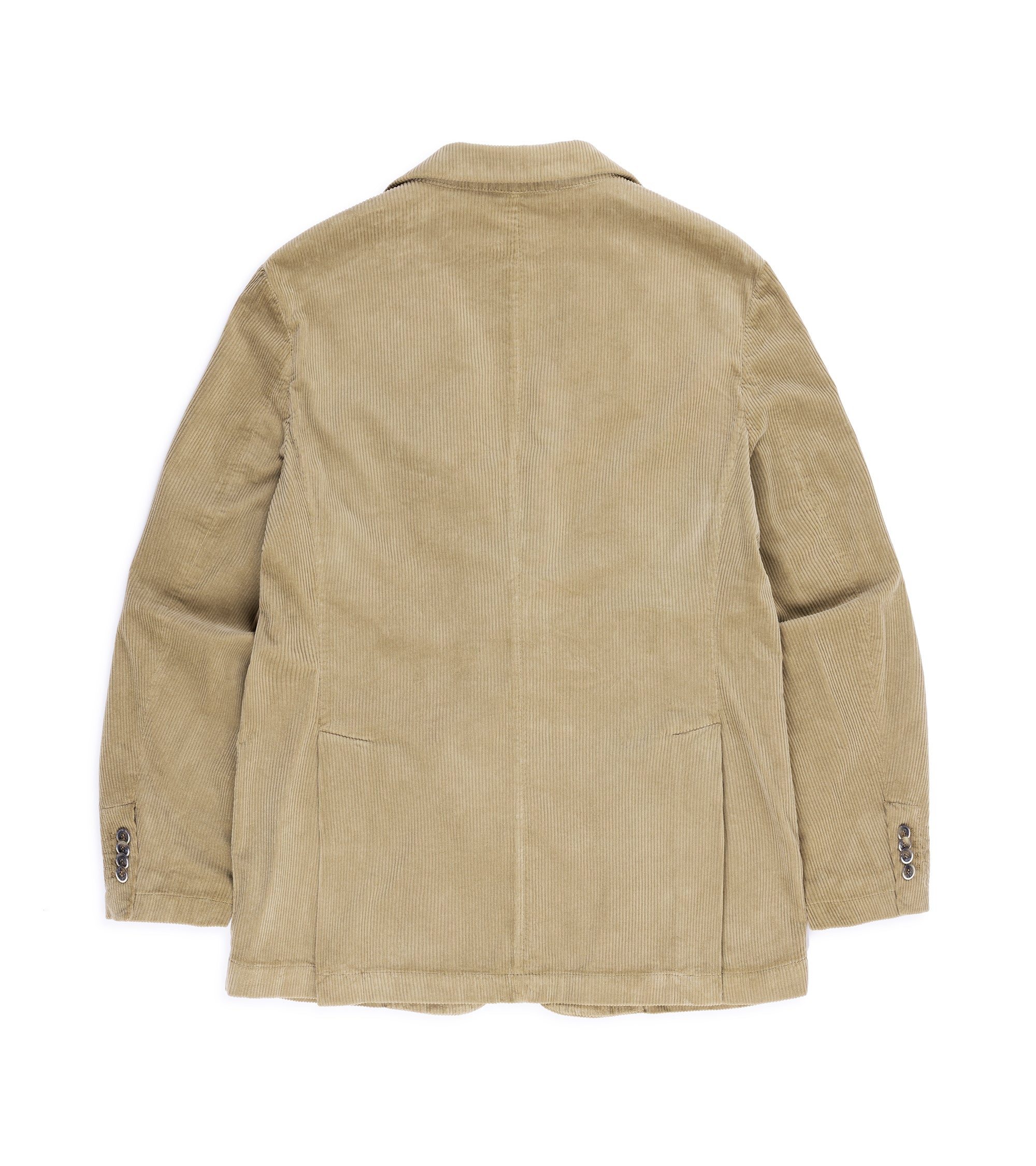 Barena corduroy blazer jacket in beige, back view