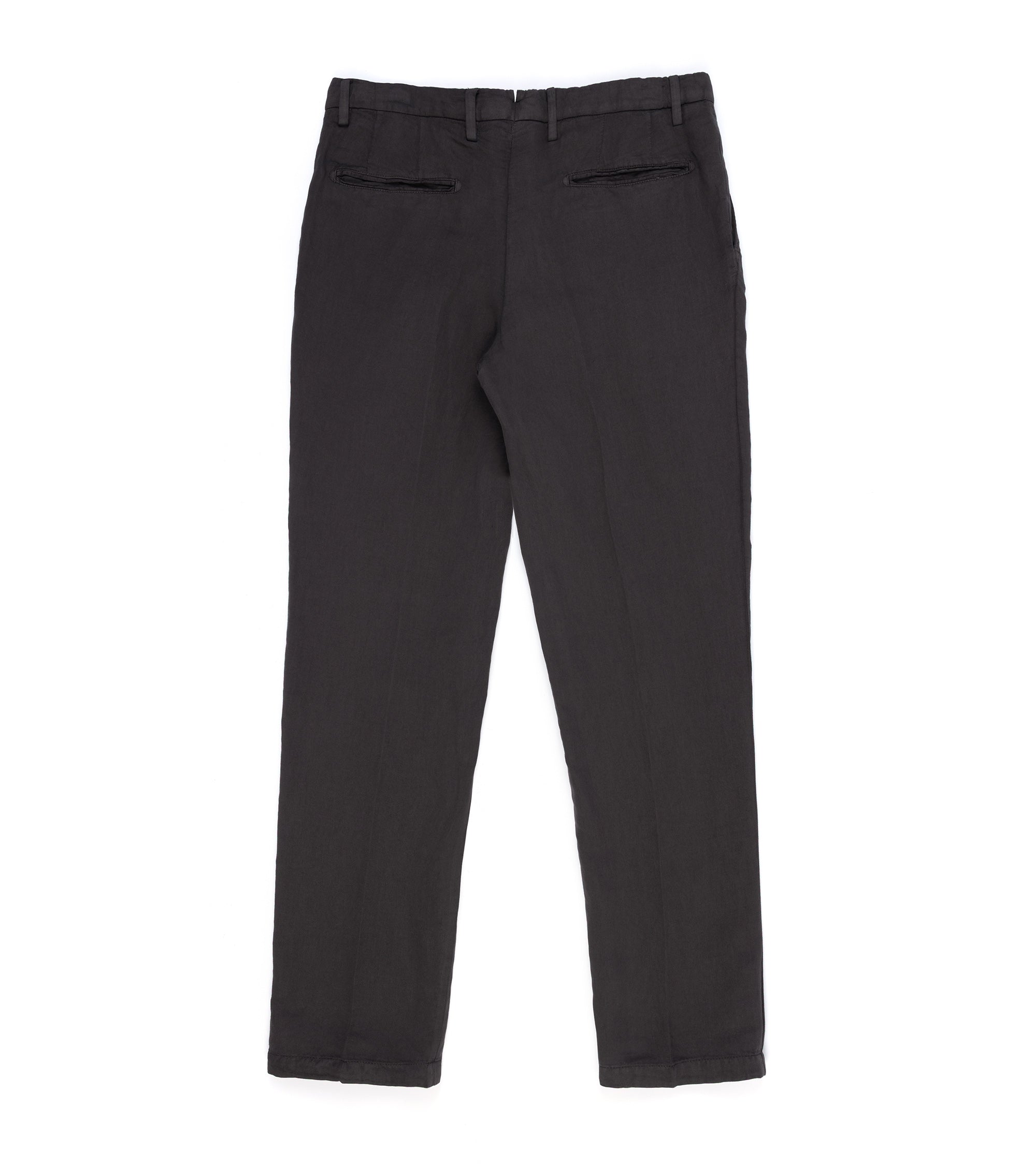 Boglioli Brushed Cotton Linen Suit Trousers: Brown