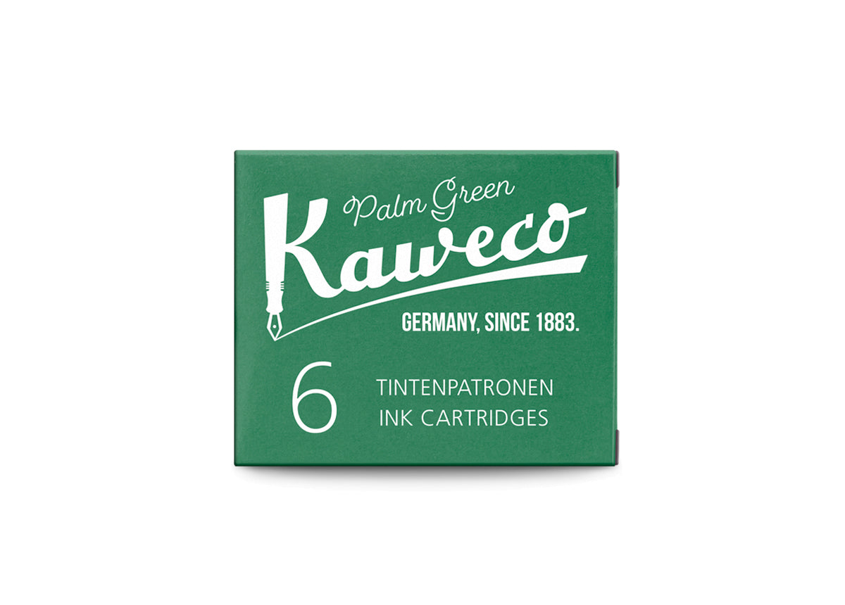 Kaweco Ink Cartridges: Palm Green (x6)