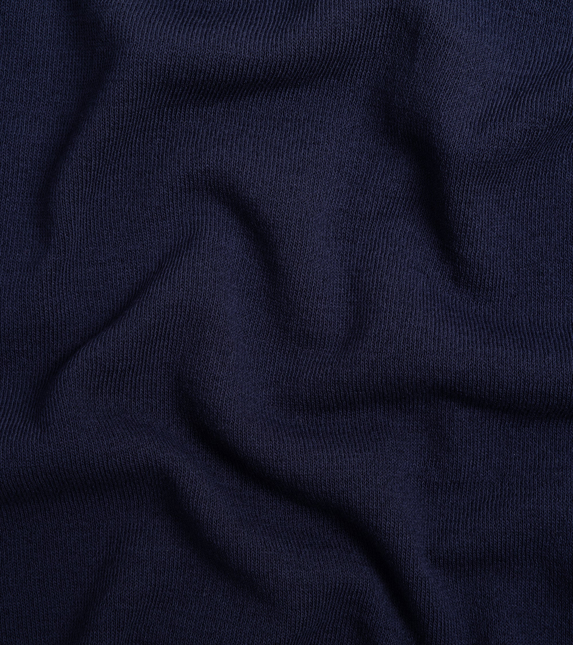 Mooncastle Ice Cotton Knit Polo Shirt: Navy