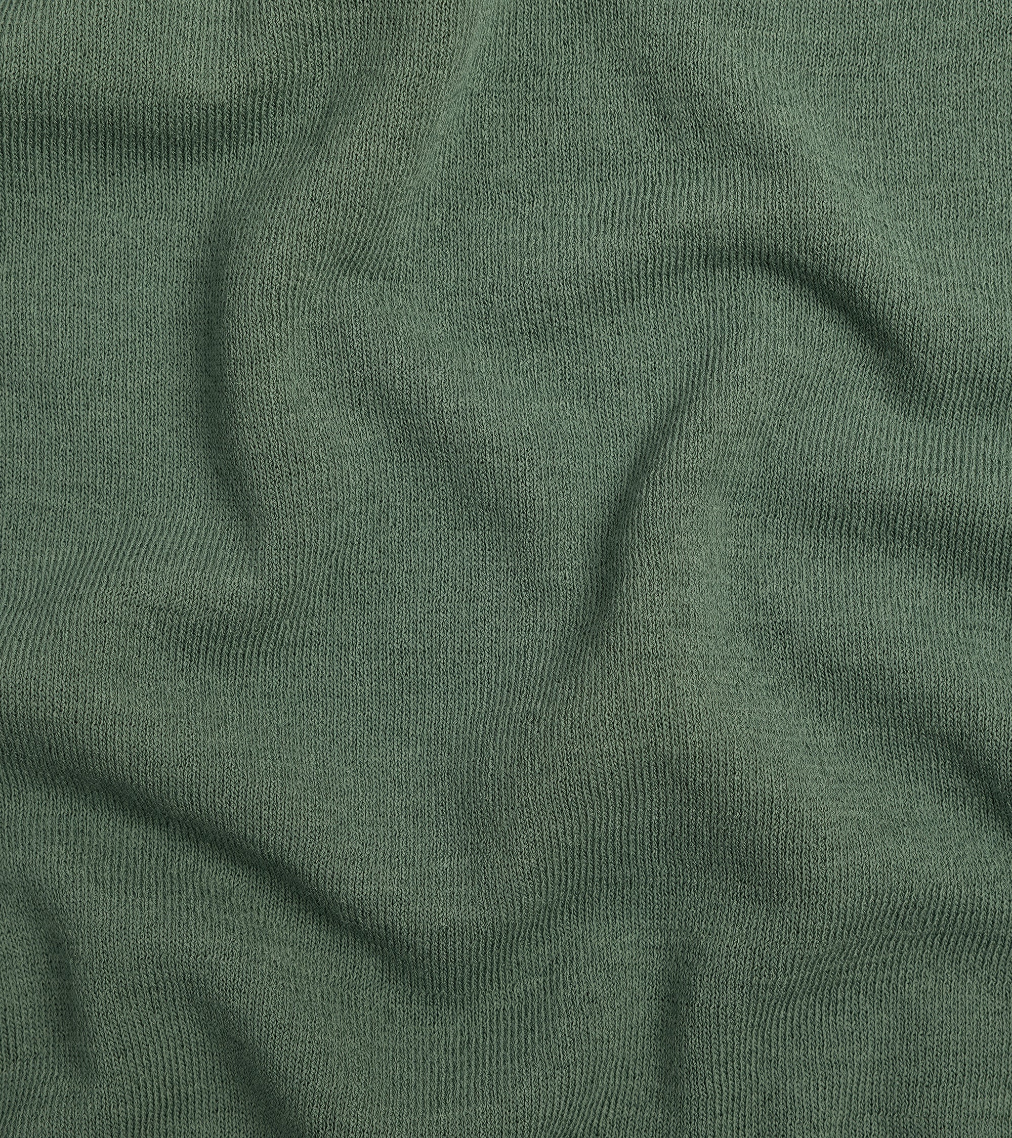 Mooncastle Ice Cotton Knit Polo Shirt: Olive