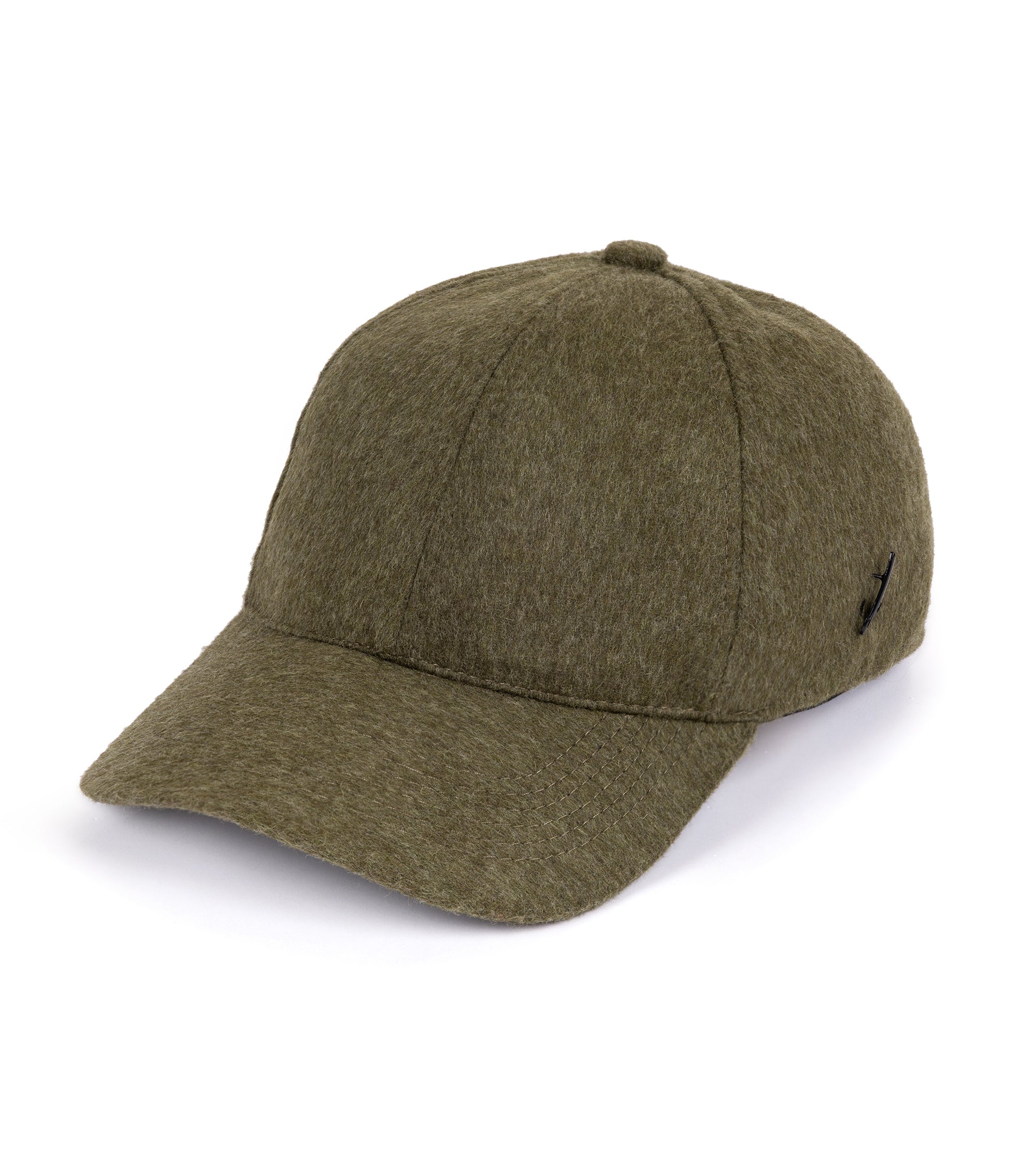 Green baseball cap on a white background