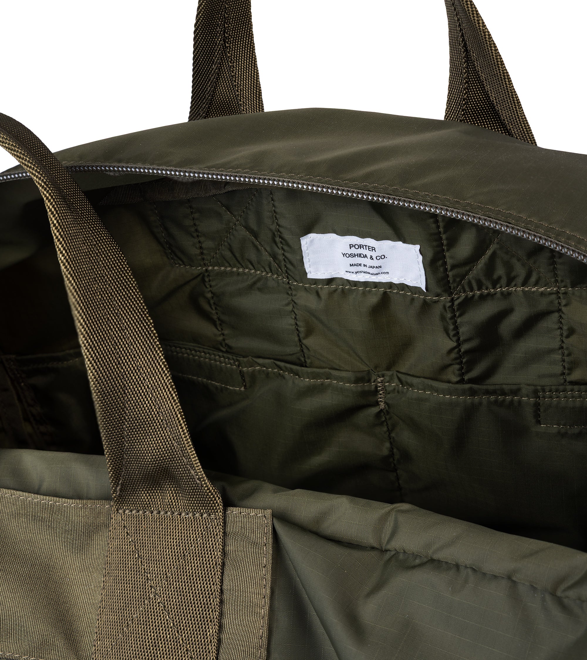 PORTER Flex 2Way Duffle Bag (S): Olive Drab