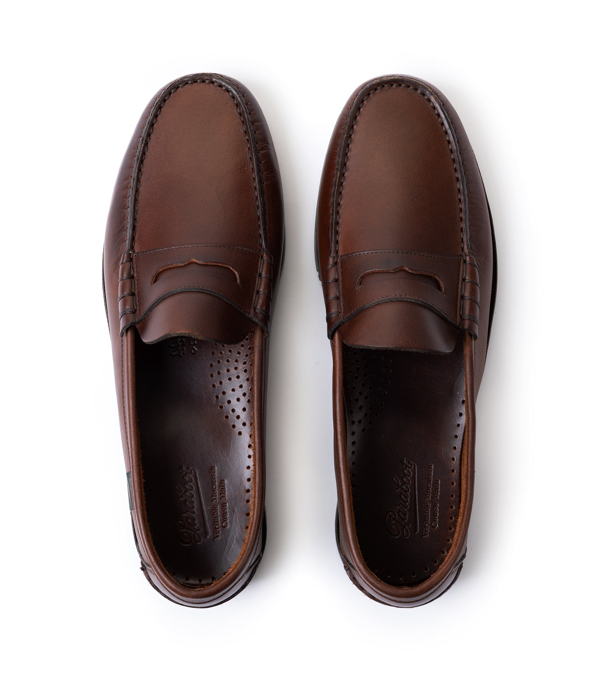 Paraboot Coraux Leather Loafer: Burgundy