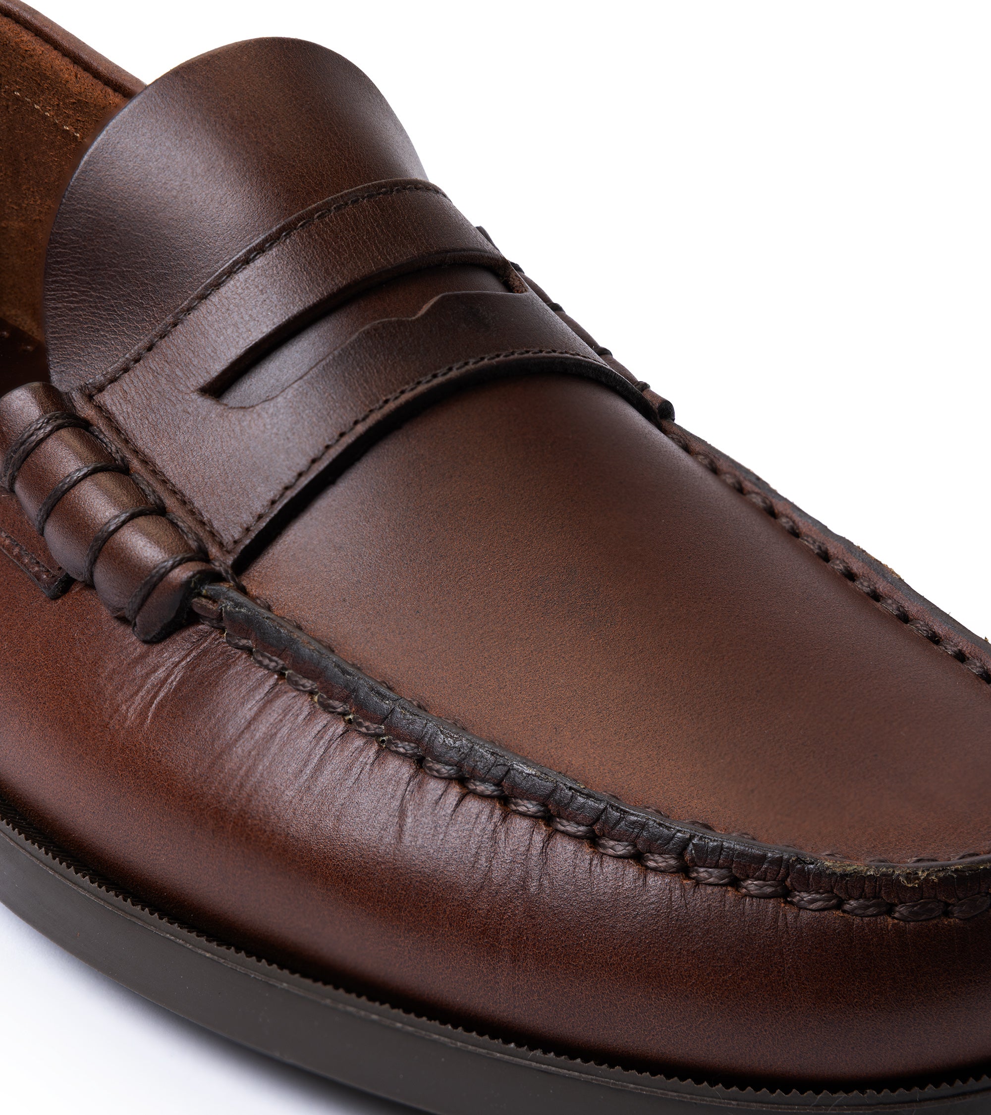 Paraboot Coraux Leather Loafer: Burgundy