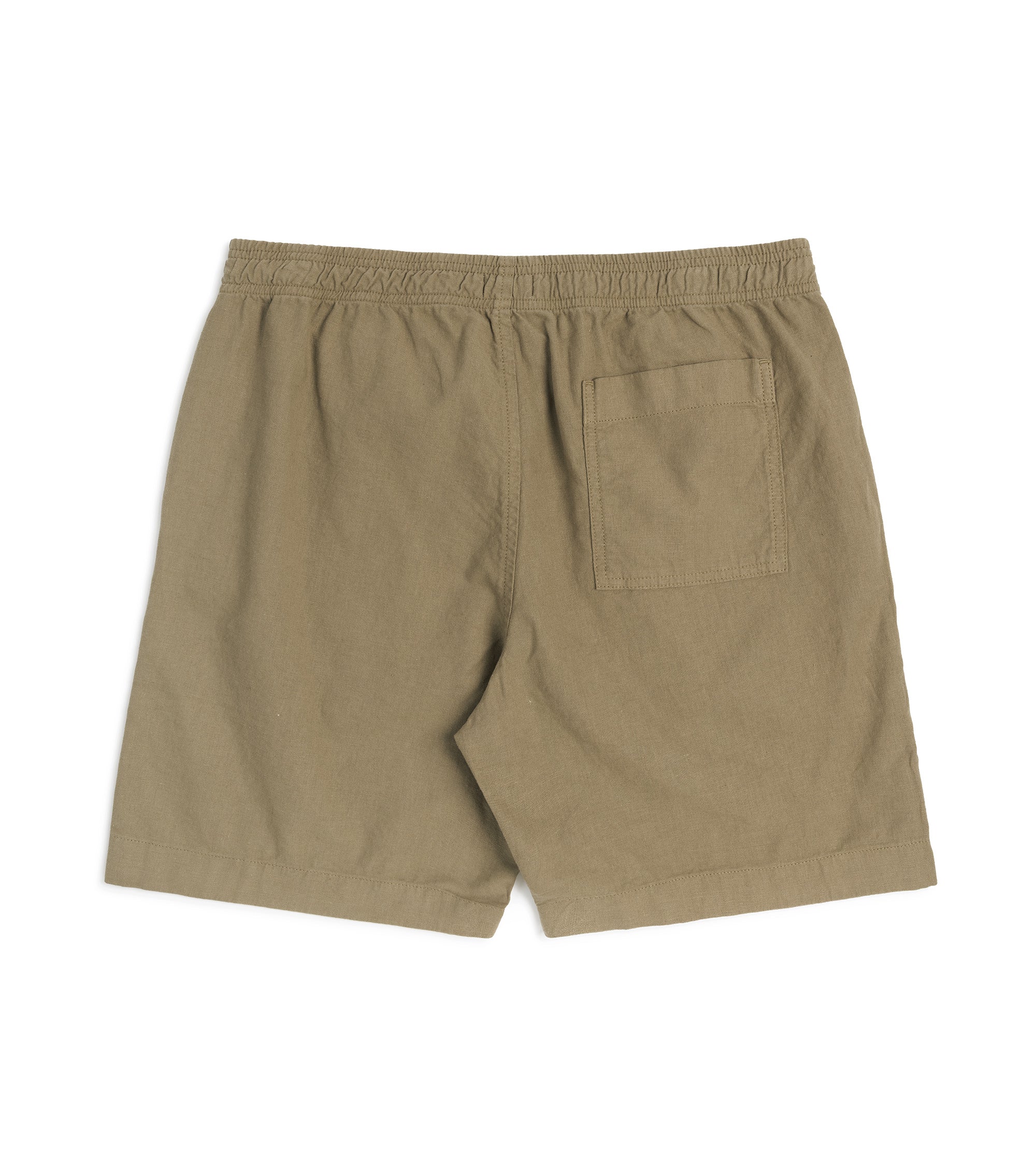 Trunk Cotton Linen Easy Shorts: Khaki