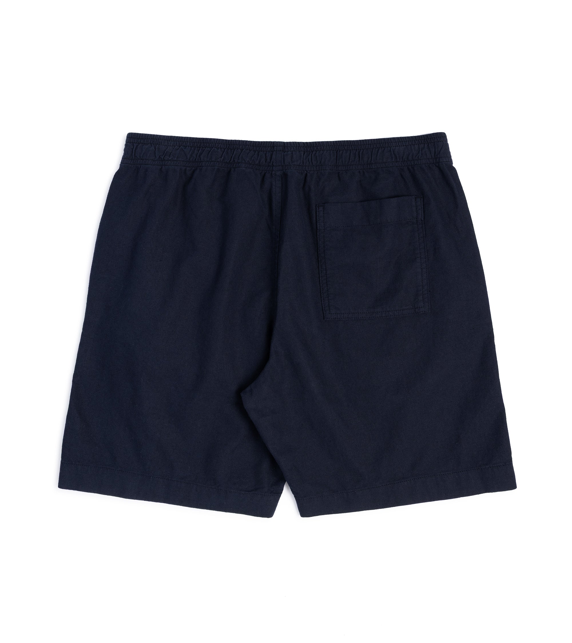 Trunk Cotton Linen Easy Shorts: Navy