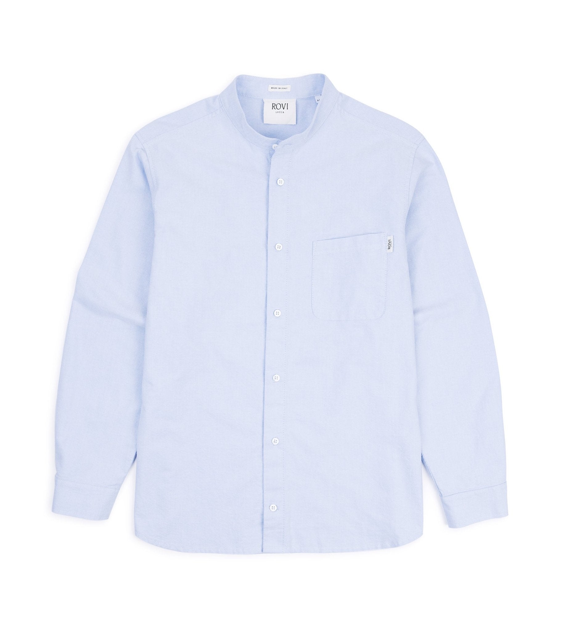 Rovi Lucca Cotton Oxford Garden Shirt: Sky Blue - Trunk Clothiers