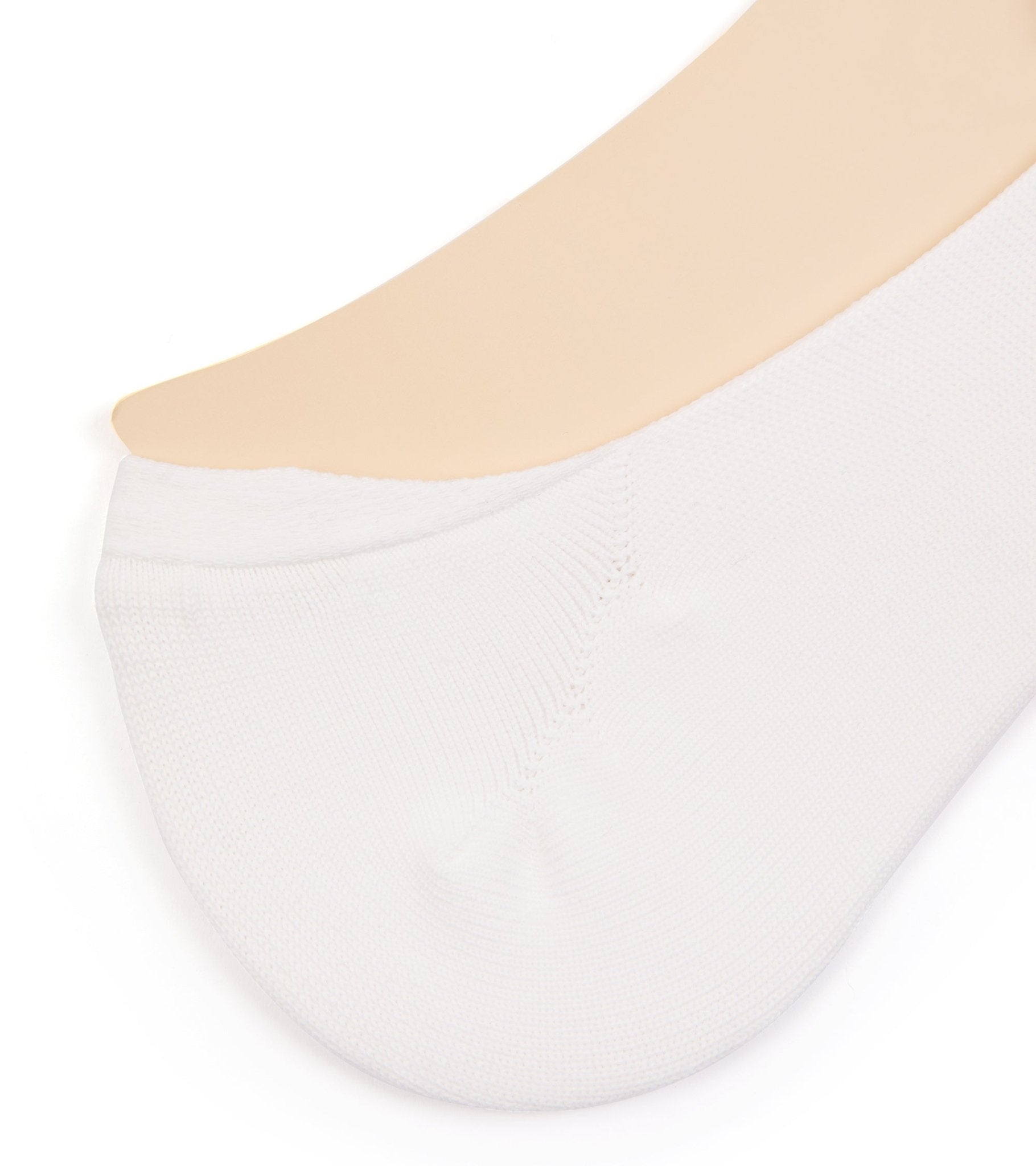 Tabio No-Show Socks: White - Trunk Clothiers
